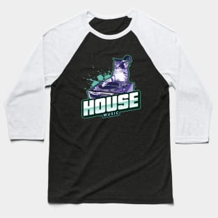 HOUSE MUSIC - Feline The Groove Baseball T-Shirt